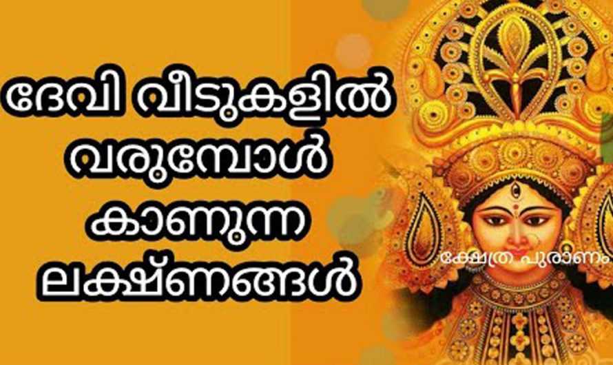 ദേവിയുടെ സാന്നിധ്യം നമ്മുടെ വീടുകളിൽ ഉറപ്പുവരുത്താൻ ഇതൊന്നു കണ്ടു നോക്കൂ.