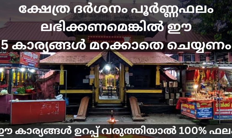 ക്ഷേത്രം ദർശന സമയത്ത് നാം ഇങ്ങനെയെല്ലാം ചെയ്യാറുണ്ടോ. കണ്ടു നോക്കൂ.