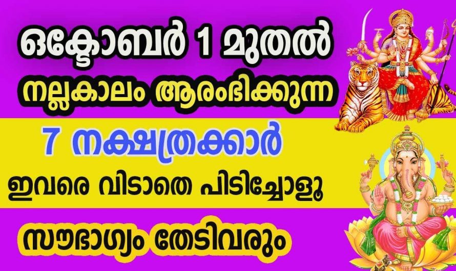 തൊടുന്നതെല്ലാം പൊന്നാക്കാൻ കഴിവുള്ള  ഞെട്ടിക്കുന്ന മാറ്റങ്ങൾ സ്വന്തമാക്കുന്ന ഈ നക്ഷത്രക്കാരെ ഇതുവരെയും അറിയാതെ പോയല്ലോ ഈശ്വരാ.