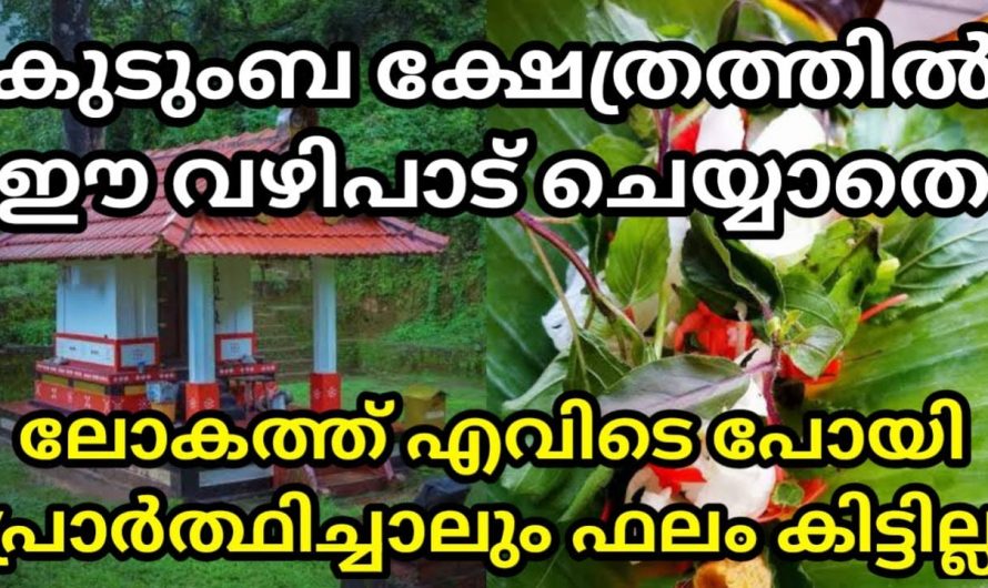 നിങ്ങൾ ചെയ്യുന്ന വഴിപാടുകൾ വിഫലമായി കാണാറുണ്ടോ? ഇതിന്റെ പിന്നിൽ ഒളിഞ്ഞിരിക്കുന്ന ദോഷങ്ങളെ ആരും അറിയാതെ പോകല്ലേ.