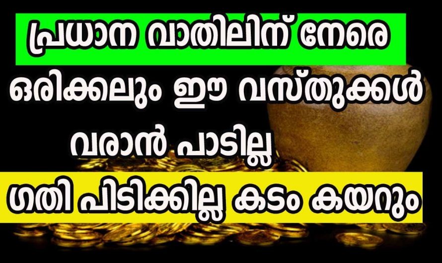 ഇത്തരം വസ്തുക്കൾ നിങ്ങളുടെ വീട്ടിലെ പ്രധാന വാതിലിലൂടെ ചേർന്ന് നിൽപ്പുണ്ടോ ? ഇത് വരുത്തിവെക്കുന്ന ദോഷങ്ങളെ ഇതുവരെയും അറിയാതെ പോയല്ലോ.