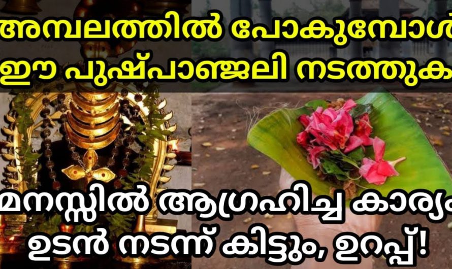 പ്രാർത്ഥിച്ചിട്ടും സാധിച്ചു കിട്ടാത്ത ആഗ്രഹങ്ങൾ നിങ്ങളുടെ മനസ്സിൽ ഉണ്ടോ? എങ്കിൽ ഈ വഴിപാട് ചെയ്യൂ. ഫലം തിരിച്ചറിയൂ.