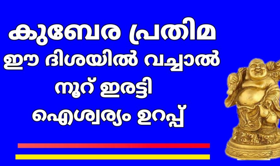 നിങ്ങളുടെ വീടുകളിൽ സമ്പത്ത് കുന്നു കൂടാൻ ഈ പ്രതിമ യഥാസ്ഥാനത്ത് വയ്ക്കൂ. ഇതുവഴി ഉണ്ടാകുന്ന നേട്ടങ്ങളെ ആരും നിസാരമായി കാണരുതേ.