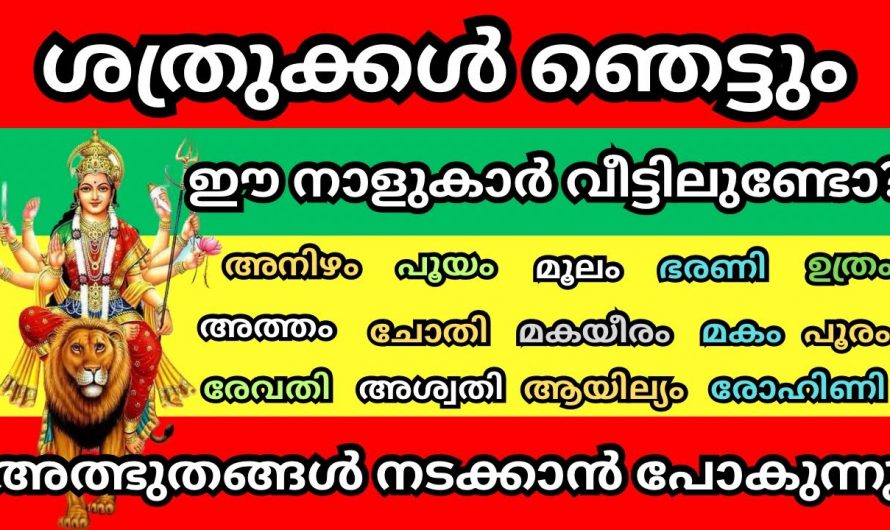 സ്വപ്നതുല്യമായ ആഗ്രഹങ്ങൾ നടന്നു കിട്ടുന്ന ഈ നക്ഷത്രക്കാർക്ക് ഉണ്ടായിട്ടുള്ള ഭാഗ്യങ്ങളെ ആരും അറിയാതെ പോകരുതേ.