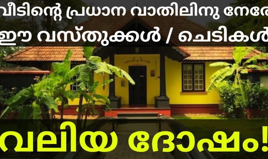 വീടിന്റെ പ്രധാന വാതിലിൽ പഴകിയതും പൊട്ടിയതും ആയിട്ടുള്ള അലങ്കാരവസ്തുക്കൾ ആണോ ഉള്ളത് ? ഇത് വരുത്തിവയ്ക്കുന്ന ദോഷങ്ങളെ ആരും നിസ്സാരമായി കാണരുതേ.