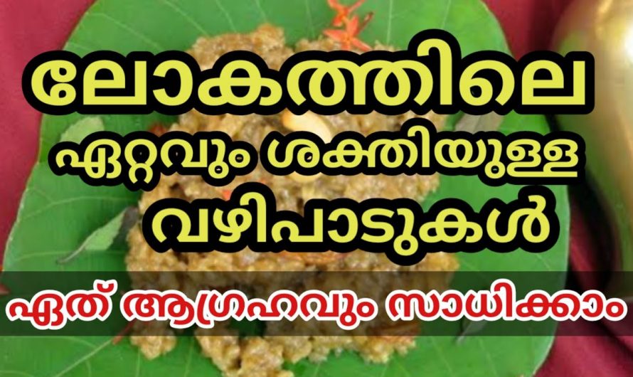 വളരെയധികം ശക്തിയാർജിച്ച ഇത്തരം വഴിപാടുകളെ കുറിച്ച് ഇതുവരെയും അറിയാതെ പോയല്ലോ ഈശ്വരാ.