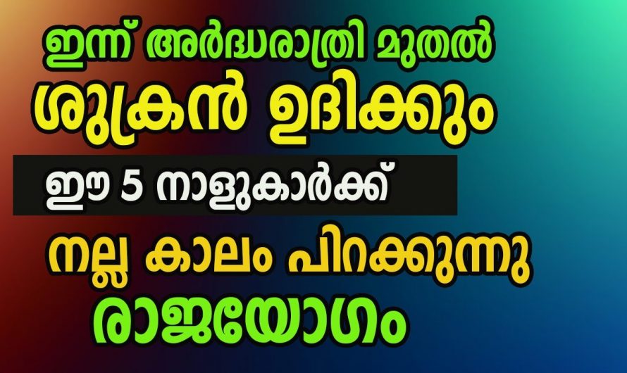 ഐശ്വര്യവും ഉയർച്ചയും മാത്രം നേടാൻ യോഗ്യരായിട്ടുള്ള ഈ നക്ഷത്രക്കാരെ ആരും തിരിച്ചറിയാതെ പോകല്ലേ.