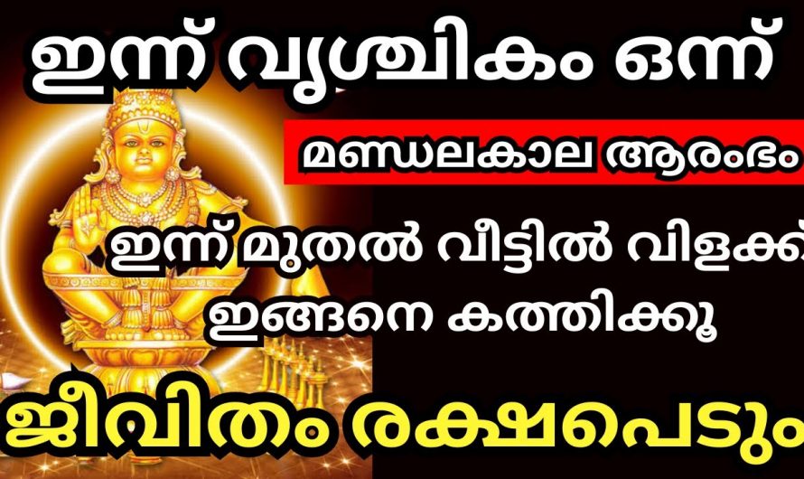 ജീവിതത്തിൽ രക്ഷ പ്രാപിക്കാൻ വൃശ്ചിക മാസത്തിൽ ഇങ്ങനെ പ്രാർത്ഥിക്കൂ. ഇതാരും അറിയാതെ പോകരുതേ.