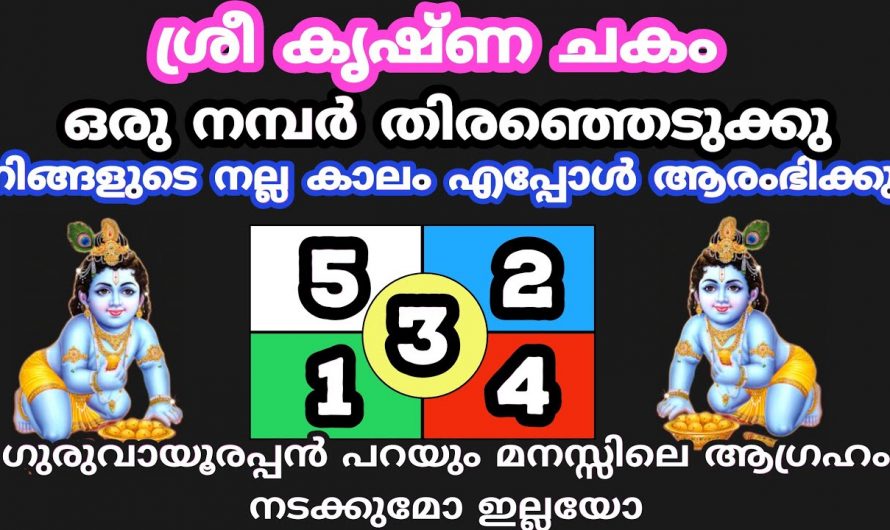 ഗുരുവായൂരപ്പനിലൂടെ ആഗ്രഹിച്ച കാര്യം നടക്കുമോ ഇല്ലയോ എന്നറിയാൻ ഇതിൽ ഒന്നു തൊടൂ. ഇതാരും കാണാതെ പോകല്ലേ.