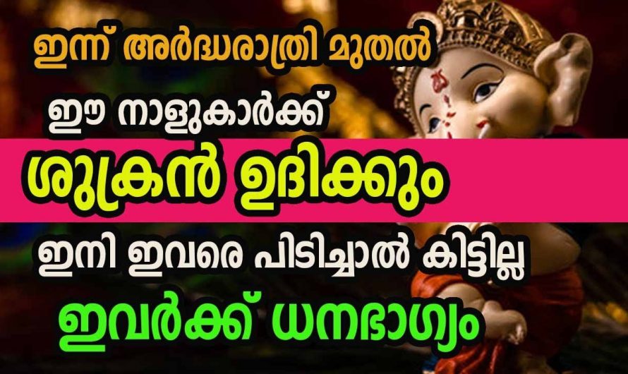 അനുകൂലമായ സമയത്തിന്റെ ആനുകൂല്യം ഏറ്റവുമധികം നേരിടുന്ന നക്ഷത്രക്കാരെ ആരും അറിയാതെ പോകരുതേ.