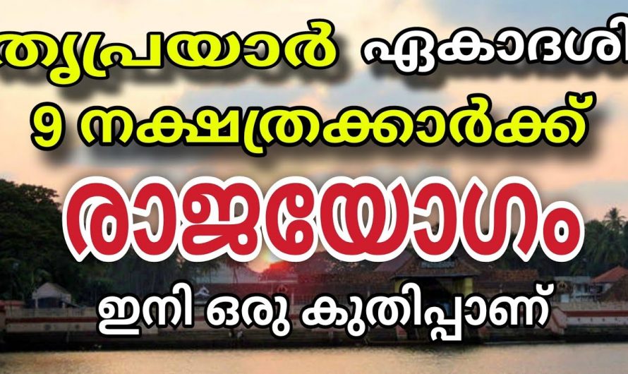 തൃപ്രയാർ ഏകാദശിയോടെ രാജയോഗം സ്വന്തമാക്കുന്ന നക്ഷത്രക്കാരെ ആരും അറിയാതെ പോകല്ലേ.