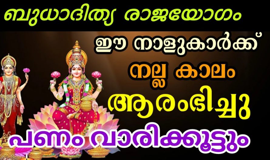 ബുദാദിത്യ രാജയോഗം ജീവിതത്തിൽ നേട്ടങ്ങൾ സമ്മാനിക്കുന്ന നക്ഷത്രക്കാരെ ഇതുവരെയും അറിയാതെ പോയല്ലോ ഈശ്വരാ.