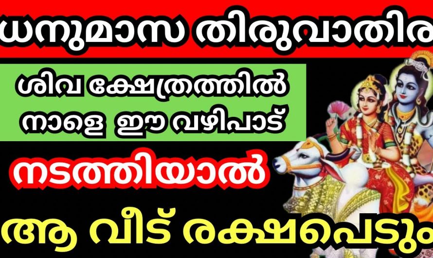 തിരുവാതിര ദിവസം കുടുംബിനികൾ ശിവക്ഷേത്രങ്ങളിൽ നടത്തേണ്ട ഈ വഴിപാടിനെ കുറിച്ച് ആരും അറിയാതെ പോകല്ലേ.