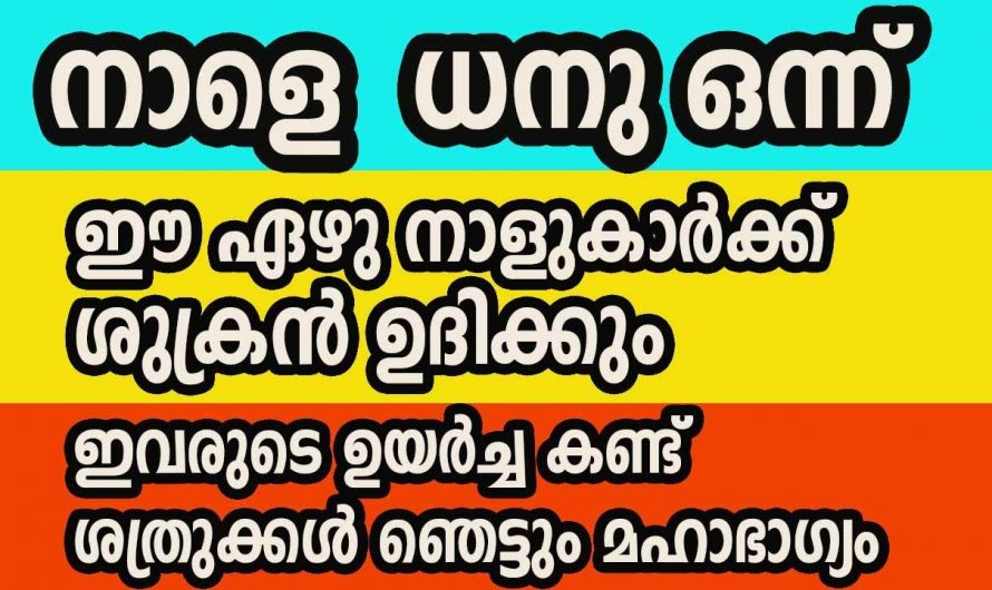 സങ്കടങ്ങളെ മറികടന്ന് ജീവിതത്തിൽ സന്തോഷം കൊണ്ടുവരാൻ സാധിക്കുന്ന നക്ഷത്രക്കാരെ ഇതുവരെ അറിയാതെ പോയല്ലോ.