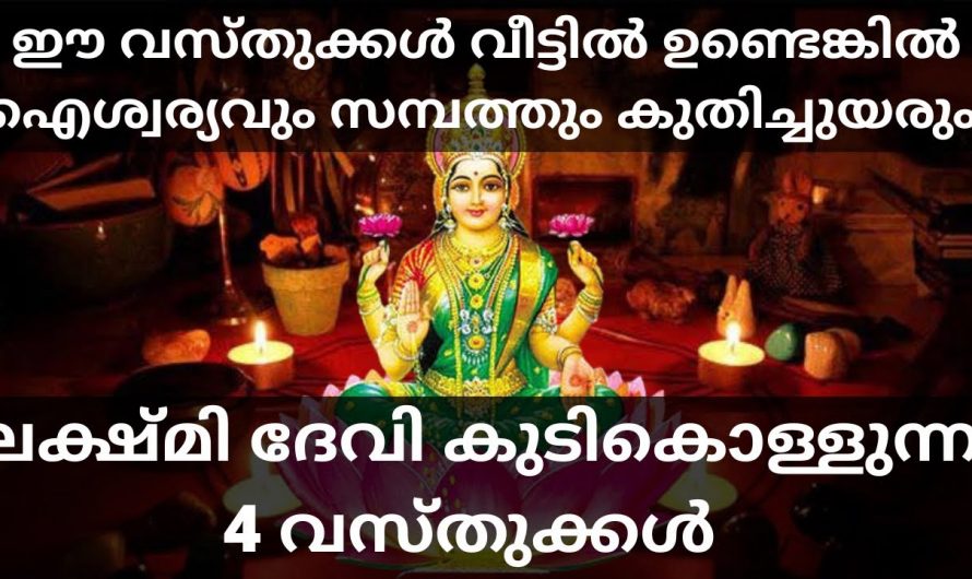 വീടുകളിൽ ലക്ഷ്മിദേവി കൂടികൊള്ളുന്ന വസ്തുക്കളെക്കുറിച്ച് ഇതുവരെയും അറിയാതെ പോയല്ലോ ഈശ്വരാ.