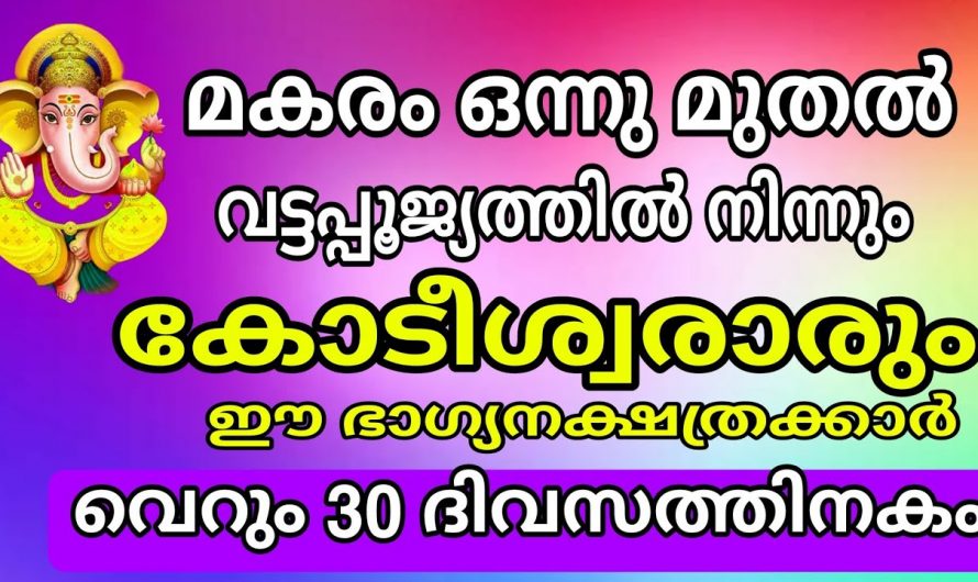 മകര മാസത്തിൽ കുബേരയോഗം വന്ന് ചേരുന്ന നക്ഷത്രക്കാരെ ആരും തിരിച്ചറിയാതെ പോകല്ലേ.