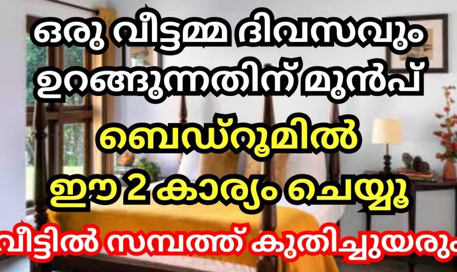 കുടുംബങ്ങളിൽ ഐശ്വര്യം ഉണ്ടാകുന്നതിന് സ്ത്രീകൾ ചെയ്യേണ്ട ഇത്തരം കാര്യങ്ങളെ കാണാതെ പോകല്ലേ.