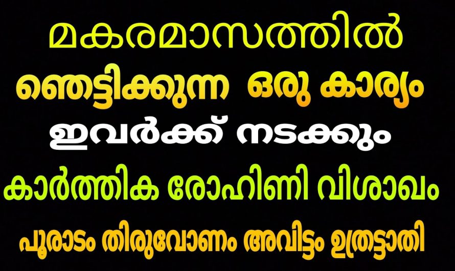 മകര മാസത്തിൽ ഉയർച്ചയും താഴ്ചയും ഉണ്ടാകുന്ന നക്ഷത്രക്കാരെ ആരും തിരിച്ചറിയാതെ പോകല്ലേ.