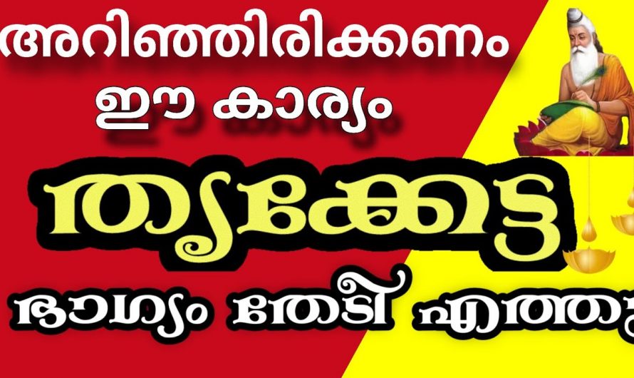 തൃക്കേട്ട നക്ഷത്രക്കാരിൽ ഉണ്ടാകുന്ന അപ്രതീക്ഷിതമായിട്ടുള്ള നേട്ടങ്ങളെ ഒരു കാരണവശാലും അറിയാതിരിക്കല്ലേ.