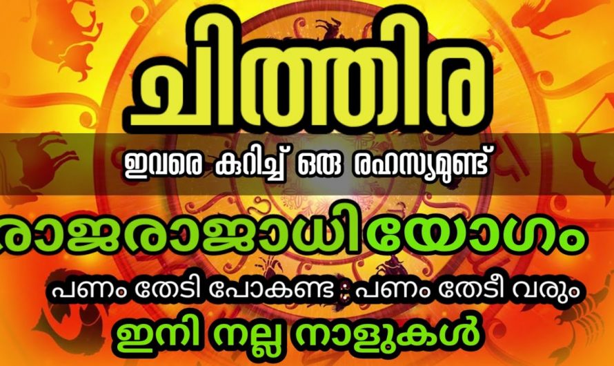 ചിത്തിര നക്ഷത്രക്കാരിൽ ഉണ്ടാകുന്ന അത്ഭുതപ്പെടുത്തുന്ന മാറ്റങ്ങളെ ആരും കാണാതെ പോകല്ലേ.