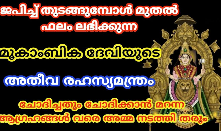 ചോദിച്ചാൽ ഉടൻ ഫലം ലഭിക്കുന്ന അമ്മയുടെ ഈ ഒരു മന്ത്രം ഇതുവരെയും അറിയാതെ പോയല്ലോ.