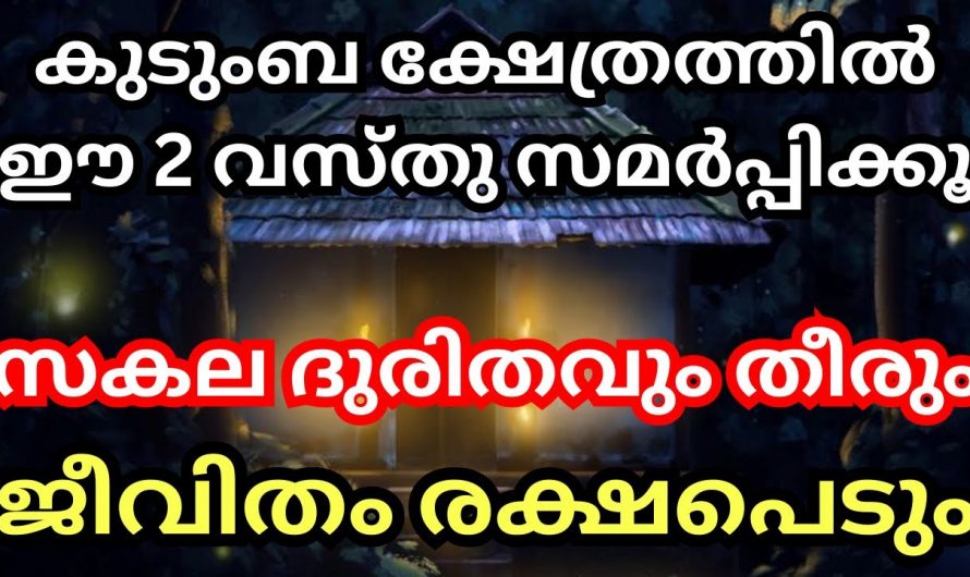 ജീവിതത്തിലെ ദുരിതവും കഷ്ടപ്പാടും തീരാൻ കുടുംബക്ഷേത്രത്തിൽ ഇവ സമർപ്പിക്കൂ. മാറ്റം സ്വയം തിരിച്ചറിയൂ.