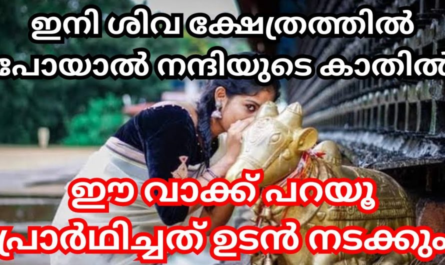 പ്രാർത്ഥിച്ചത് ഉടൻ നടക്കാൻ നന്ദിയുടെ കാതിൽ ഇങ്ങനെ പറയൂ. കണ്ടു നോക്കൂ.