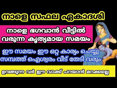 ആഗ്രഹങ്ങൾ നേടിയെടുക്കാൻ സഫല ഏകാദശി ദിവസം ഇങ്ങനെ ചെയ്യൂ. ഇതാരും കാണാതെ പോകരുതേ.