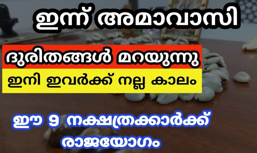 അമാവാസി അവസാനിക്കുന്നതോട് കൂടി രാജയോഗം നേടുന്ന നക്ഷത്രക്കാരെ ആരും തിരിച്ചറിയാതെ പോകല്ലേ.