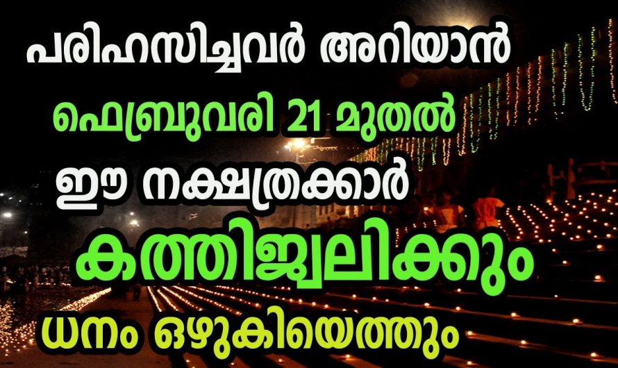 സങ്കടങ്ങൾ അവസാനിച്ച് നേട്ടത്തിന്റെ കാലം ആരംഭിച്ചിരിക്കുന്ന നക്ഷത്രക്കാരെ ഇനിയെങ്കിലും ആരും കാണാതിരിക്കല്ലേ