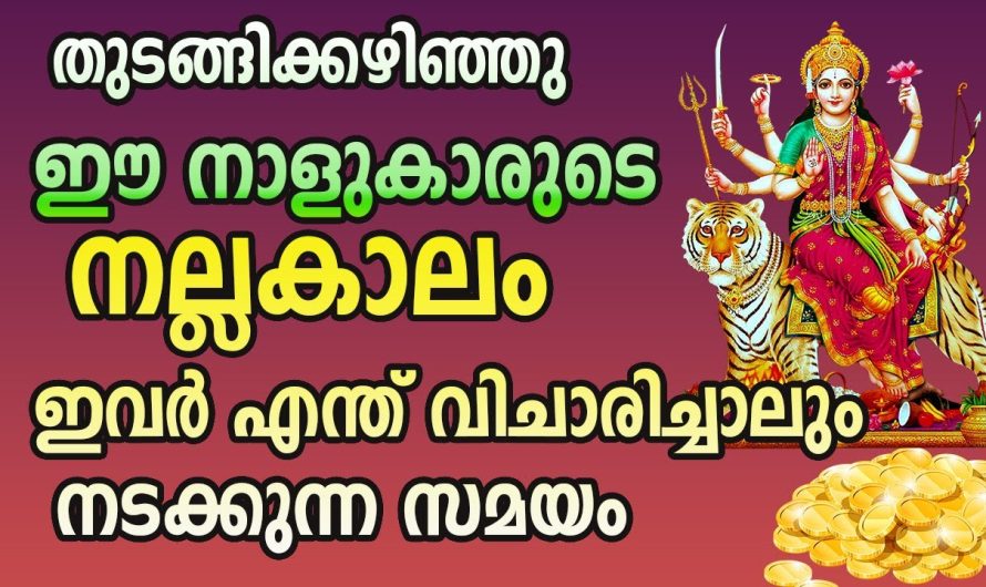 നല്ല സമയം തുടങ്ങി കഴിഞ്ഞു. ഈ നാളുകാർ ഇനിയെന്ത് ആഗ്രഹിച്ചാലും നടക്കും.