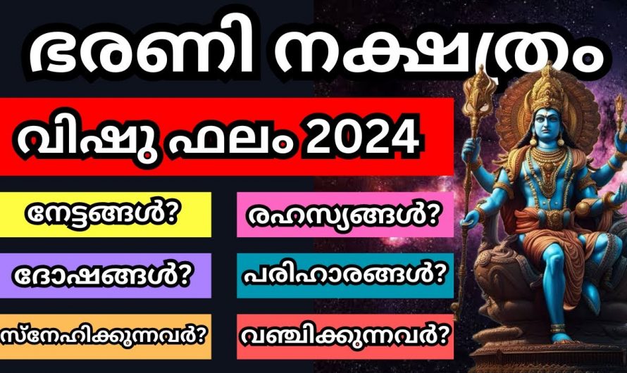 ഭരണി നക്ഷത്രക്കാർക്ക് ഇനി പല സ്രോതസ്സുകളിൽ നിന്നും ധനം വന്നുചേരുന്നതായിരിക്കും. ഇതറിയാതെ പോകരുത്.