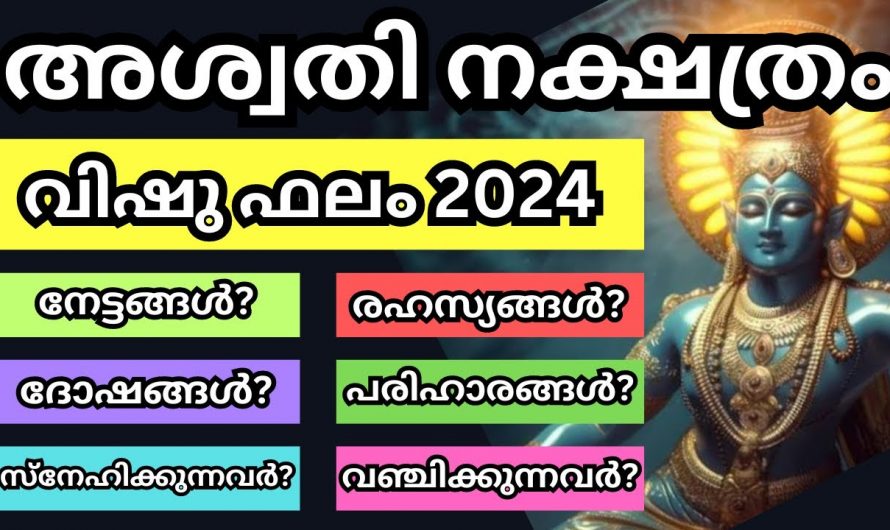 അശ്വതി നക്ഷത്രക്കാരുടെ വിഷുഫലം കണ്ടോ. ഇതുപോലെ ഭാഗ്യം മറ്റൊരു നക്ഷത്രത്തിനും വന്നിട്ടില്ല.