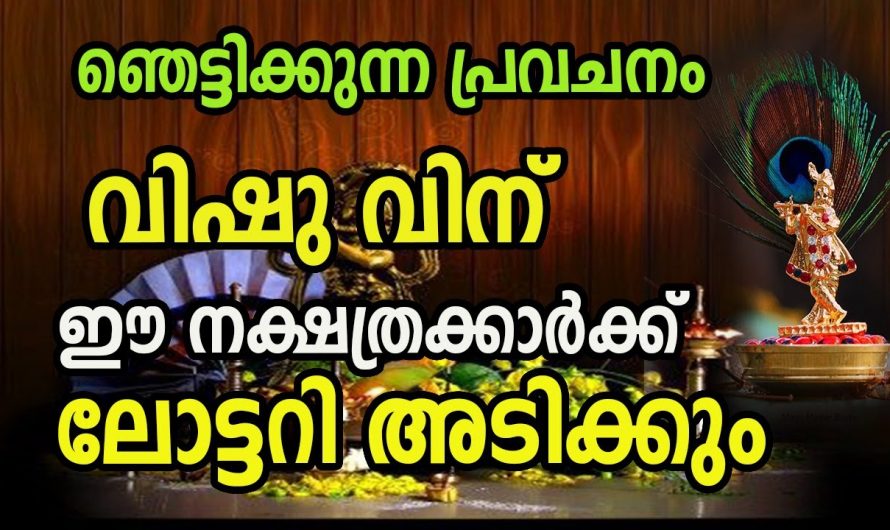 ഞെട്ടിക്കുന്ന വിഷു പ്രവചനം. ഈ നക്ഷത്രക്കാരുടെ ജീവിതത്തിൽ ഇനി സൗഭാഗ്യത്തിന്റെ നാളുകൾ.