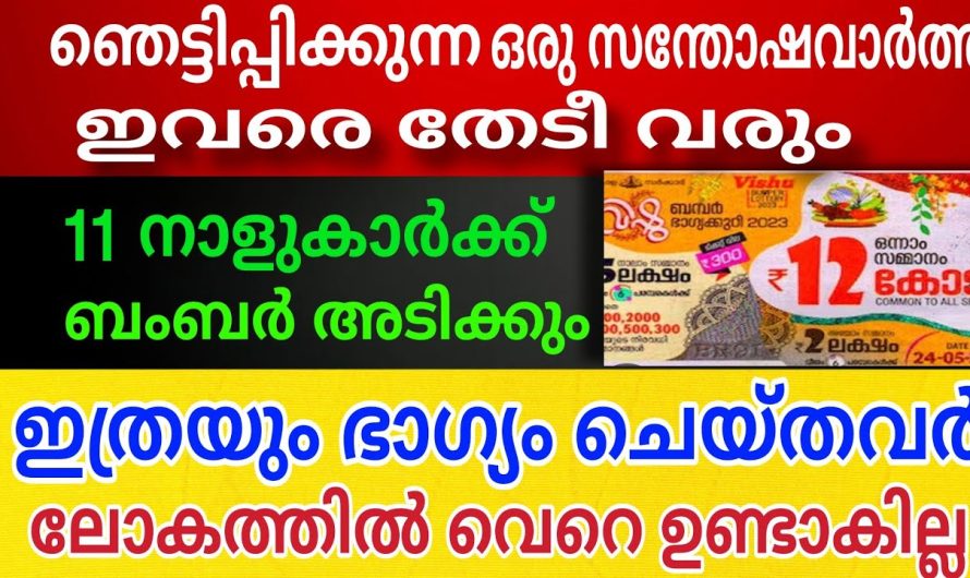 വിഷു ബംബർ ഇനി ഇവർക്ക് തന്നെ സ്വന്തം. 11 നാളുകാർക്ക് അതി സമ്പന്ന ധനയോഗം.