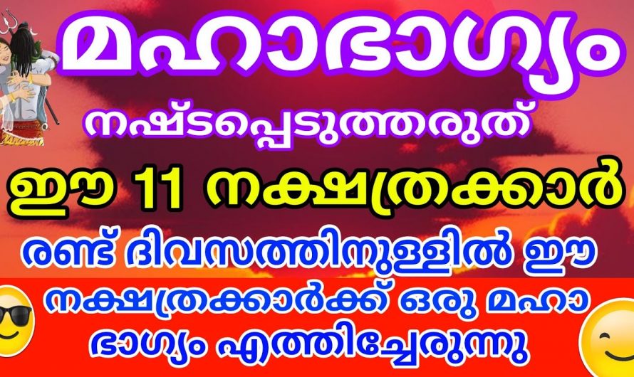 മാർച്ച് 12 മുതൽ ഈ നക്ഷത്രക്കാർക്ക് രാജയോഗ സമയം. ഈ വഴിപാടുകൾ ചെയ്യൂ ജീവിതത്തിൽ സൗഭാഗ്യങ്ങൾ നേടൂ.