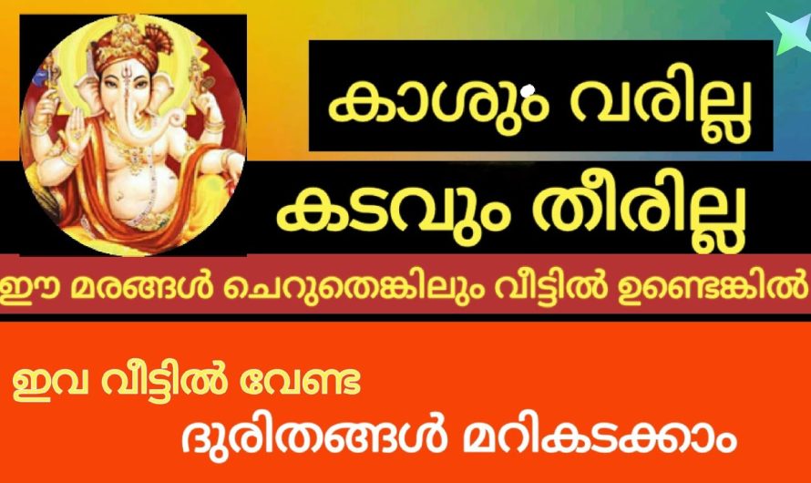 വീടിന്റെ അടുത്ത് ഈ മരങ്ങൾ ഉണ്ടെങ്കിൽ ഗ്രഹ നാഥനു വലിയ ദോഷമാണ് ഉടനെ മുറിച്ചുമാറ്റൂ.